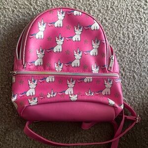 Small unicorn book bag